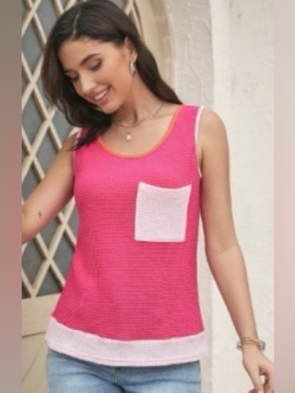 Dokotoo Women’s Summer Tank Top Pink NWT Size Small.